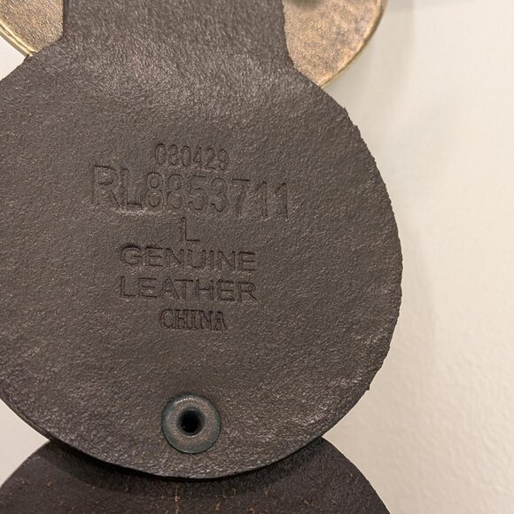 Women's Vintage Leather Boho Disc Belt (Brass, Copper, Bronze) - Picture 7 of 10